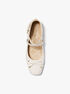 michael kors collette leather ballet flat