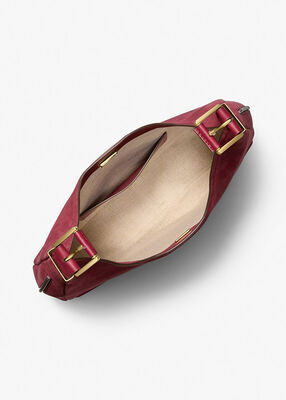 michael kors nolita large nubuck hobo shoulder bag