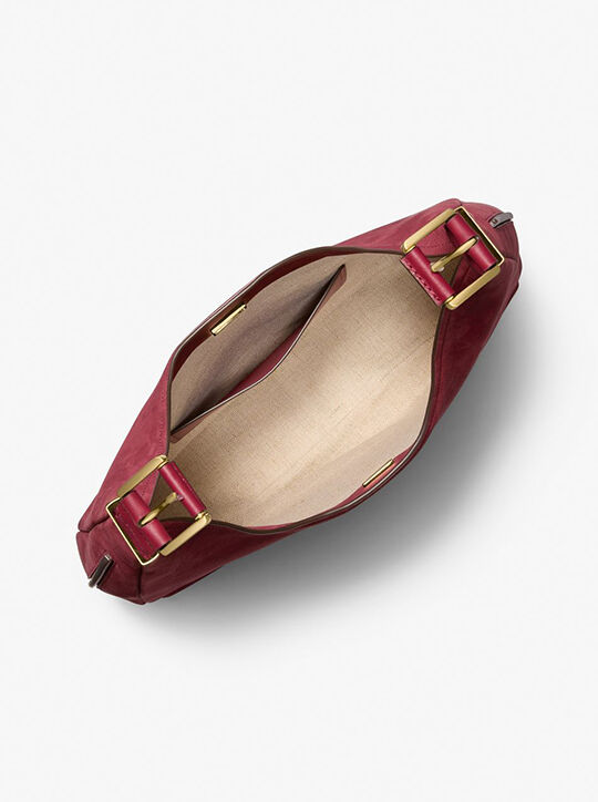 michael kors حقيبة كتف نوليتا كبيرة من جلد النوبوك