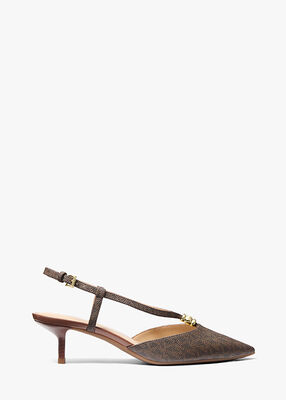 michael kors cherie signature logo pump
