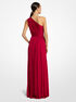 Chiffon Jersey One-Shoulder Gown michael kors chiffon jersey one shoulder gown