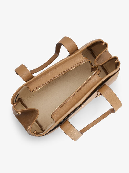 michael kors romee large pebbled leather tote bag