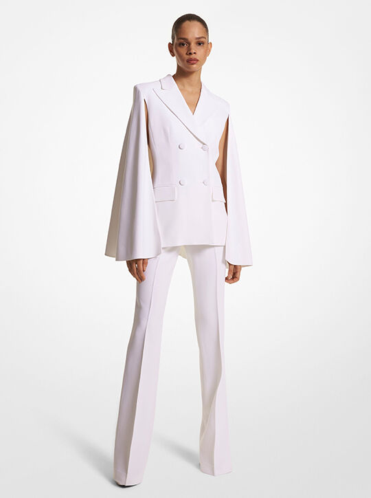 Double Crepe Sablé Cape Blazer michael kors double crepe sabl cape blazer