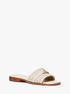 michael kors mandy signature logo slide sandal