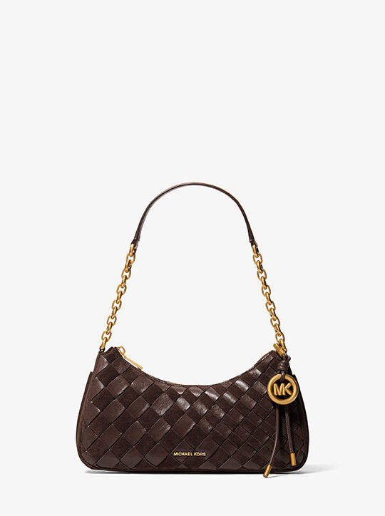 Nolita Medium Hand-Woven Leather Chain michael kors nolita medium hand woven leather chain