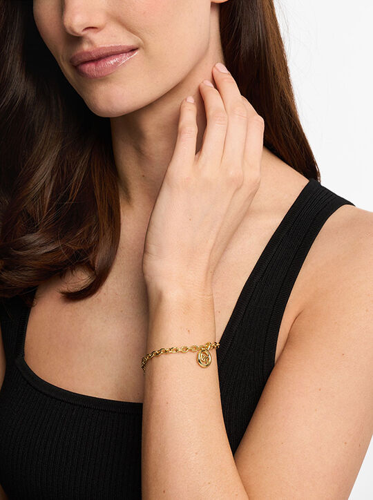 Logo Charm Bracelet michael kors logo charm bracelet
