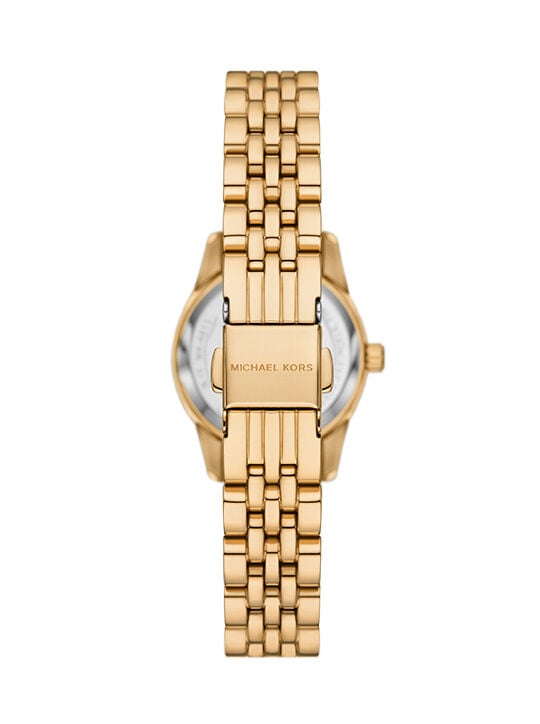 Michael Kors Lexington Three-Hand Gold-Tone Stainless Steel Watch michael kors lexington three hand gold tone stainless steel watch