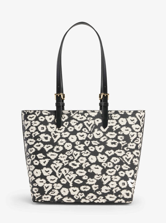 michael kors حقيبة حمل متوسطة الحجم بطباعة حيوانية