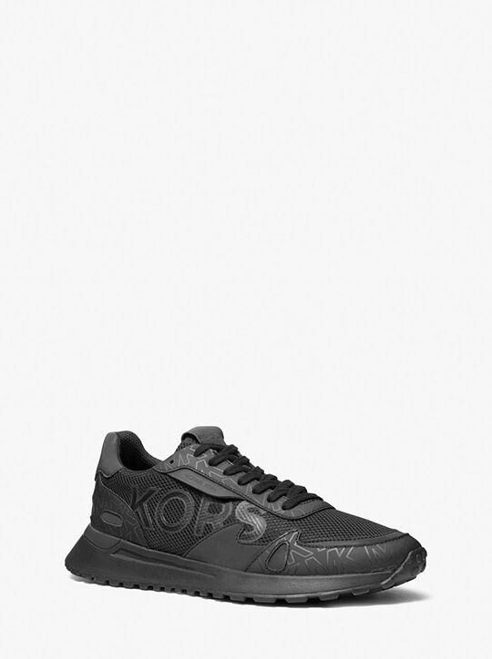 Miles Leather and Mesh Trainer michael kors miles leather and mesh trainer