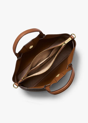 michael kors حقيبة كارسون متوسطة الحجم بشعار الماركة