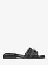 Mandy Leather Slide Sandal michael kors mandy leather slide sandal