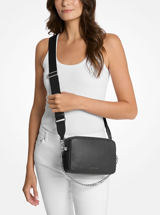 Bryant Medium Pebbled Leather Camera Crossbody Bag michael kors bryant medium pebbled leather camera crossbody bag