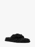 michael kors alani faux fur flip flop