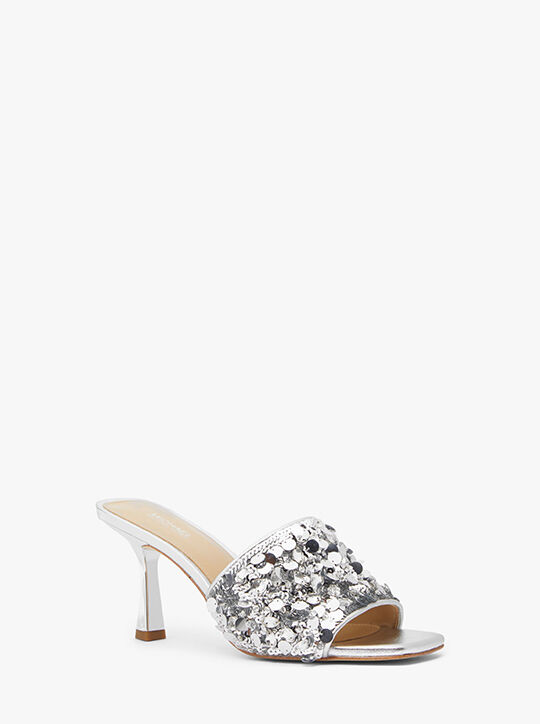 michael kors tessa sequined mule sandal
