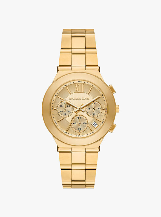 Billie Gold-Tone Stainless Steel Watch michael kors billie gold tone stainless steel watch