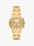 Billie Gold-Tone Stainless Steel Watch michael kors billie gold tone stainless steel watch