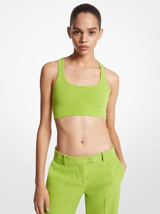 Cashmere Cropped Tank Top michael kors cashmere cropped tank top