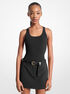 michael kors ribbed scoop neck tank top