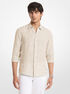 michael kors striped linen shirt