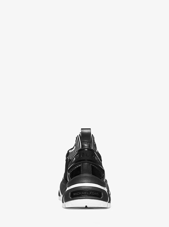 حذاء رياضي لوك؛اس جلدي محبوك ومطاطي michael kors حذاء رياضي لوك؛اس جلدي محبوك ومطاطي