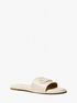 michael kors saylor embossed leather slide sandal