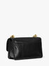 michael kors claire large crackled leather convertible shoulder bag