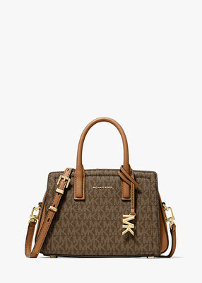 michael kors laila extra small signature logo crossbody bag
