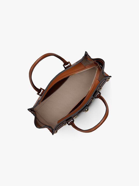 Hamilton Moderne Small Studded Leather Satchel michael kors hamilton moderne small studded leather satchel