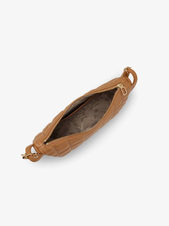 michael kors kendall large quilted leather chain link shoulder bag