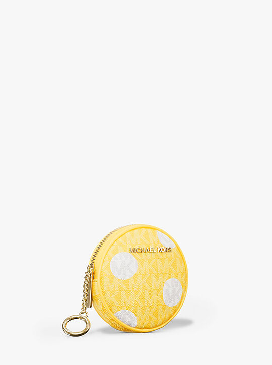 michael kors حقيبة عملات معدنية جيت سيت صغيرة بشعار الماركة