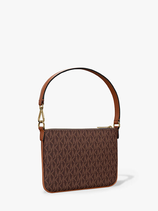 michael kors jet set small signature logo convertible wristlet