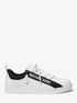Keating Leather and Mesh Zip-Up Sneaker michael kors keating leather and mesh zip up sneaker