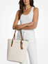 michael kors quinn large signature logo tote bag