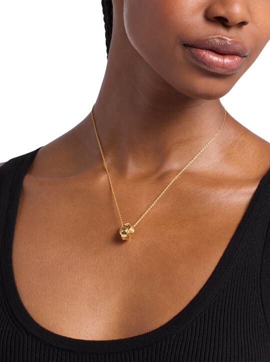 Logo and Cubic Zirconia Necklace michael kors logo and cubic zirconia necklace