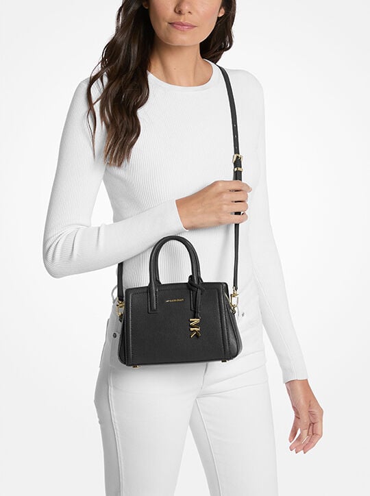 حقيبة ليلى الجلدية الصغيرة جدًا michael kors حقيبة ليلى الجلدية الصغيرة جدًا