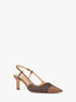 michael kors alora signature logo slingback pump