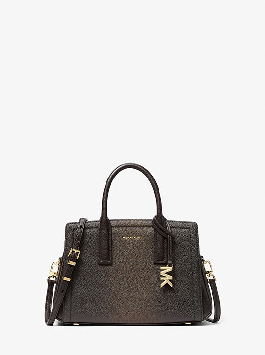 Laila Small Signature Logo Satchel michael kors laila small signature logo satchel