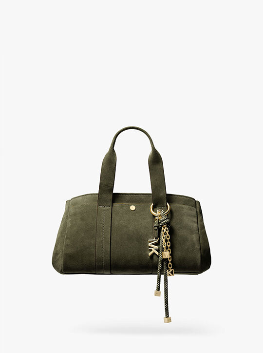 michael kors gold tone and speckled cord bag charm