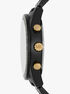 michael kors oversized accelerator black tone watch
