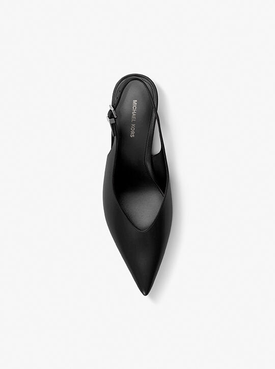 michael kors tonya leather slingback pump