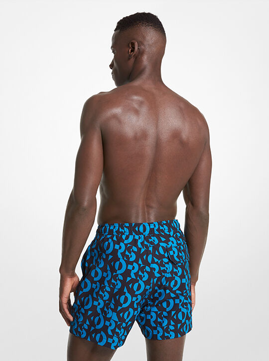 Graphic Logo Swim Trunks michael kors graphic logo swim trunks