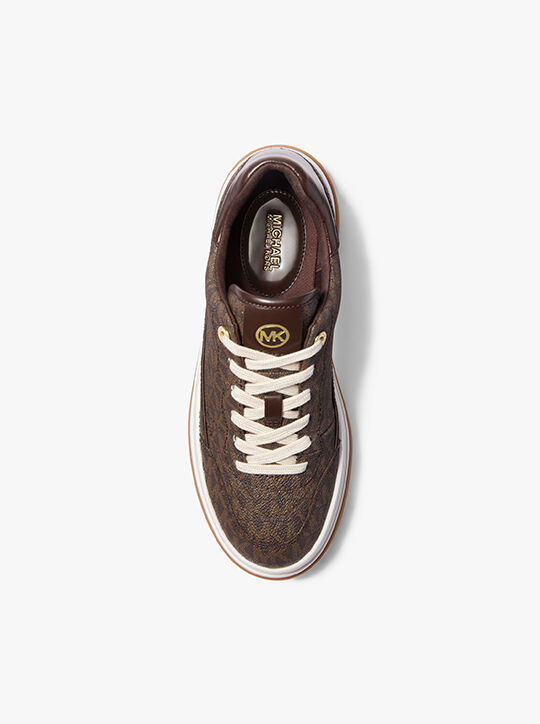 michael kors hayes signature logo platform sneaker