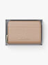 michael kors jet set small pebbled leather zip around card case