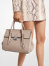 Campbell Medium Pebbled Leather Satchel michael kors campbell medium pebbled leather satchel
