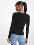 Ribbed Stretch Knit Cutout Sweater michael kors ribbed stretch knit cutout sweater