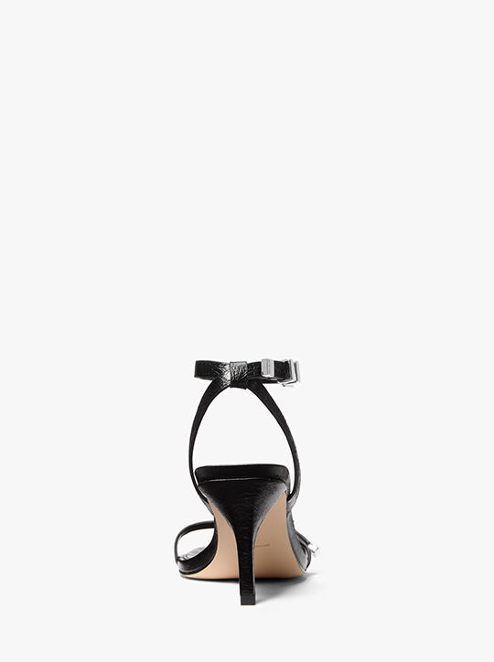 michael kors darrington crackled leather sandal