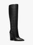Isra Leather Wedge Boot michael kors isra leather wedge boot