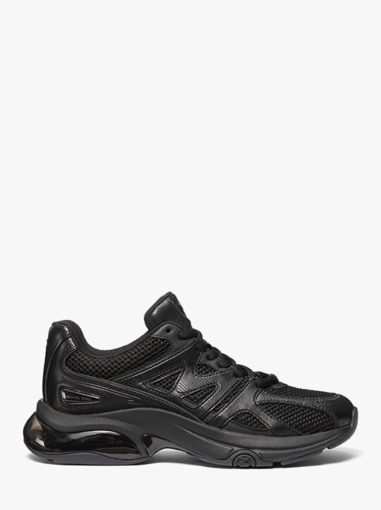 michael kors kit extreme mesh and leather trainer