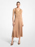 Lace Trim Satin Charmeuse Dress michael kors lace trim satin charmeuse dress