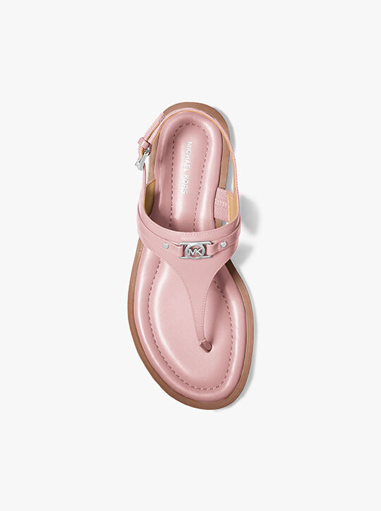 Mandy Leather T-Strap Sandal michael kors mandy leather t strap sandal